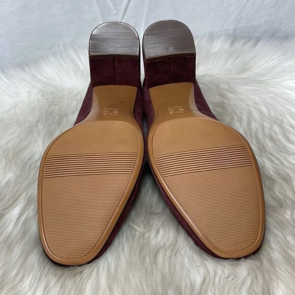 Naturalizer Whitney Wine Suede Heels Sz 10 - Picture 7 of 7